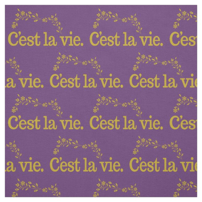 C'est La Vie-anpassadet Tyg (Provkarta)