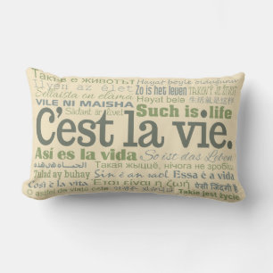 C'est La Vie anpassningsbar dekorativ kudde