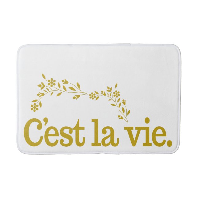 C'est La Vie anpassningsbar färg badmattor Badrumsmatta (Framsidan)