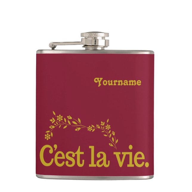 C'est La Vie anpassningsbar-kolv Fickplunta (Framsidan)