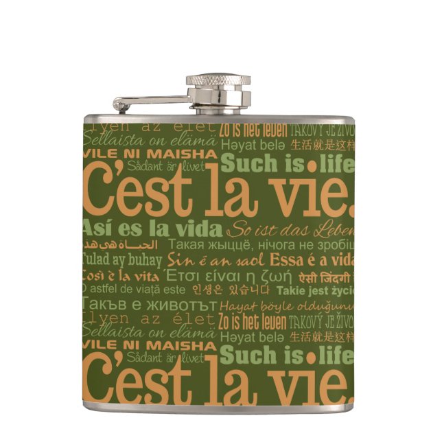 C'est La Vie anpassningsbar-kolv Fickplunta (Framsidan)