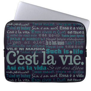 C'est La Vie anpassningsbar laptop sleeve
