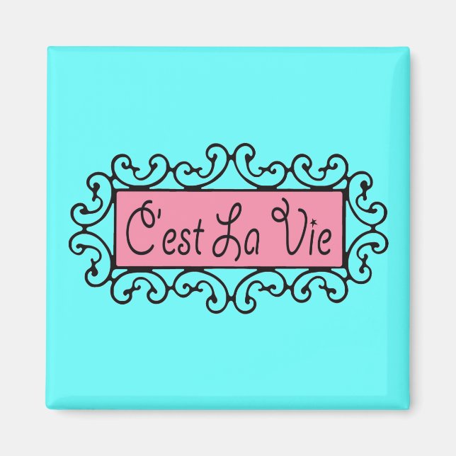 C'est La Vie (det är livet) ~ Magnet (Framsidan)