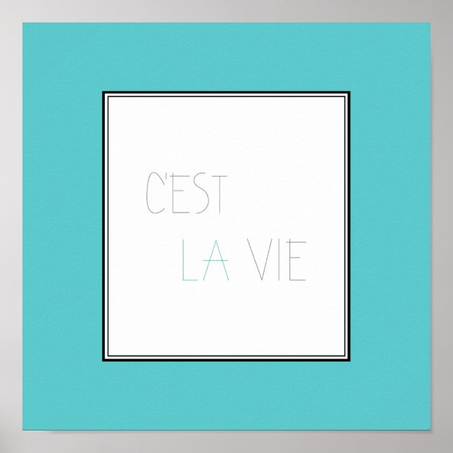 C'est La Vie - det är Livet Poster (Framsidan)