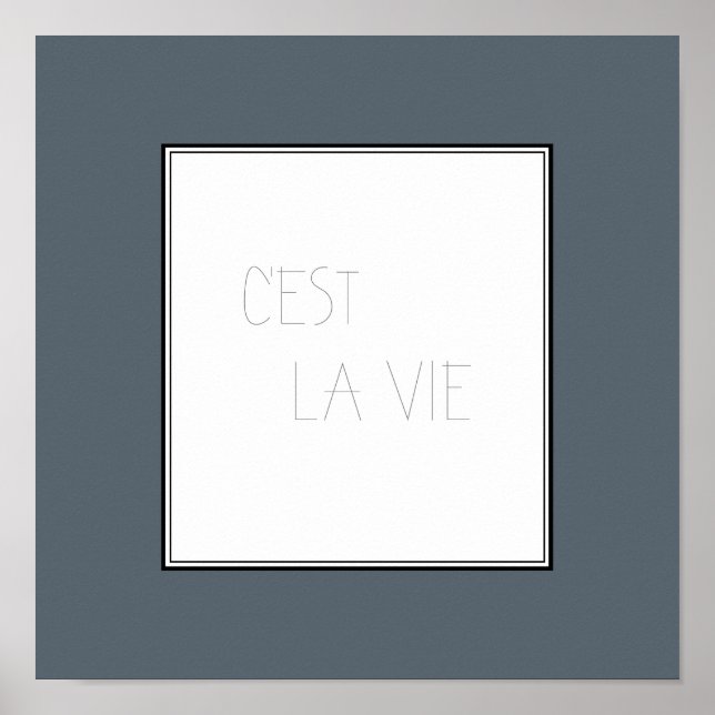 C'est La Vie - det är Livet Poster (Framsidan)