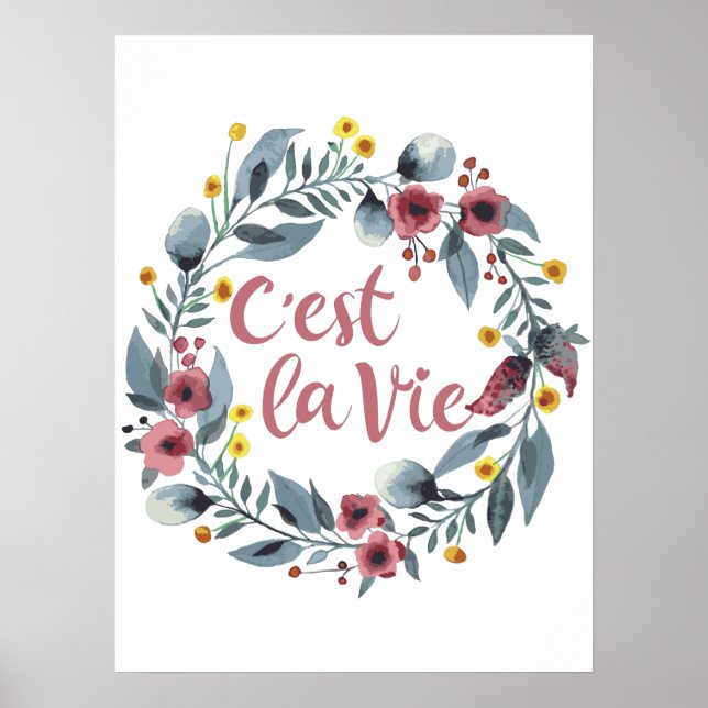 C'est La Vie Fransk Poster (Framsidan)