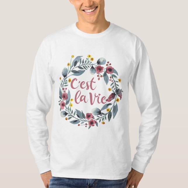 C'est La Vie Fransk T Shirt (Framsida)