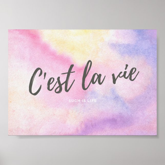 CEST LA VIE-Fransken Sådan är Life Poster (Framsidan)