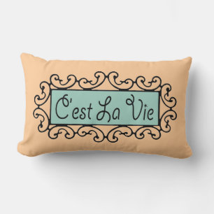 C'est La Vie ~ Lumbar 13 x 21 Lumbarkudde
