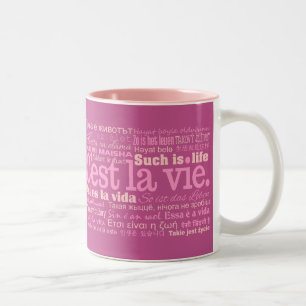 C'est La Vie mugg - välj stil & färg