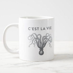 C'EST LA VIE Octopus Coffe Mugg Jumbo Mugg