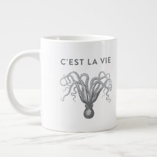 C'EST LA VIE Octopus Coffe Mugg Jumbo Mugg