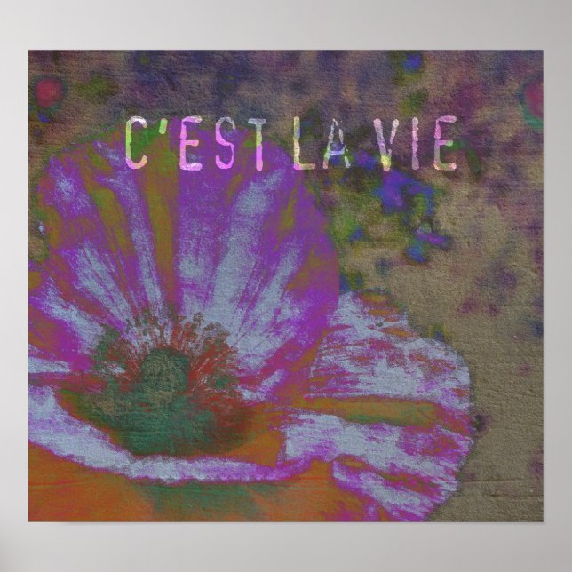 C'est La Vie Poppy Poster (Framsidan)