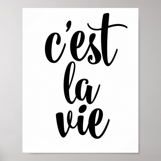 C'est la vie poster (Framsidan)