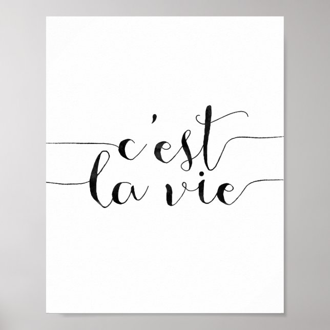 C'est La Vie Poster (Framsidan)