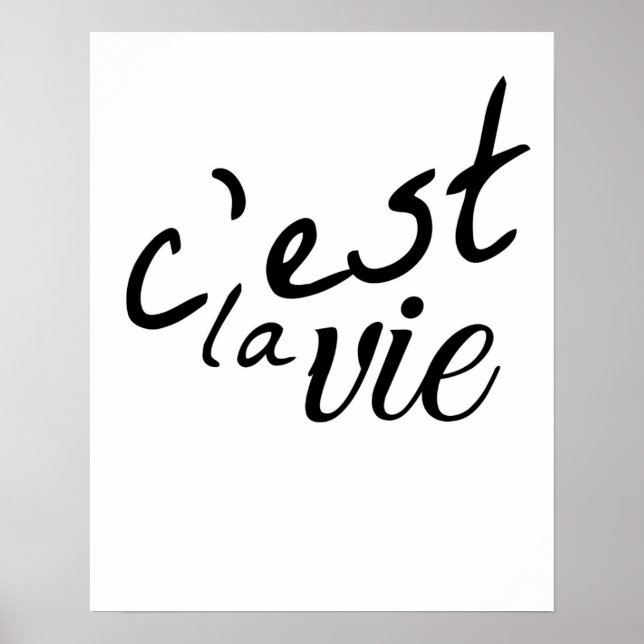 C'est La Vie Poster (Framsidan)