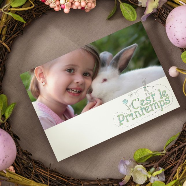 C'est le printemps - lägg till bild vykort (Skapare uppladdad)