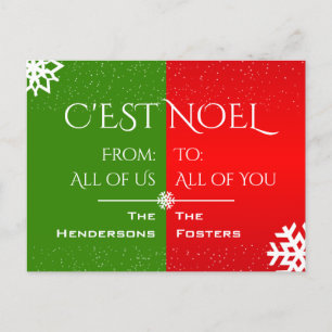 C'est Noel / Från oss till dig Helg Vykort