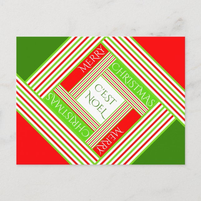 C'est Noel / God Jul Helg Vykort (Framsida)