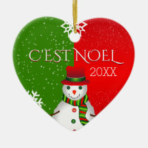 c'est noel snögubbe
