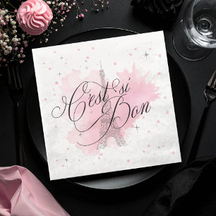 C'est si Bon Parisian Sweet 16 Rosa Stänk ID1162 Pappersservett
