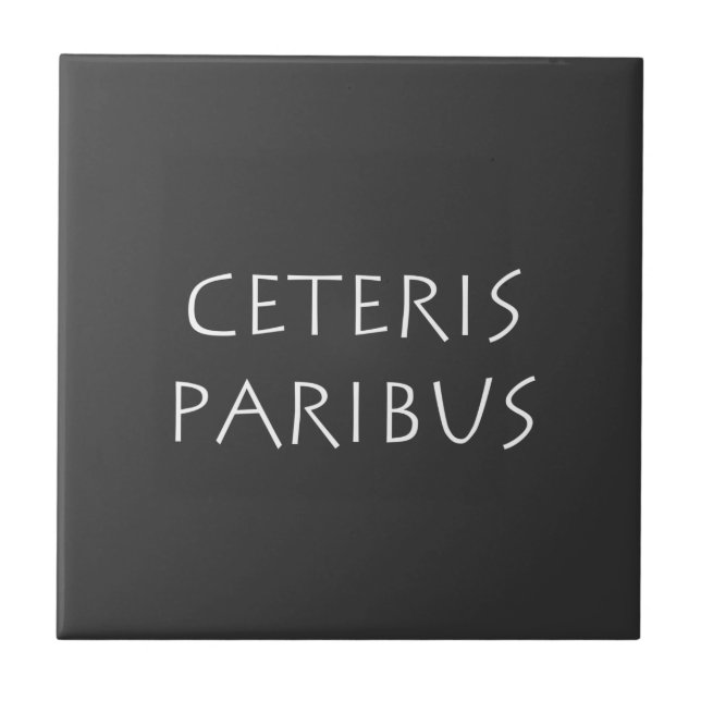 Ceteris paribus kakelplatta (Framsidan)