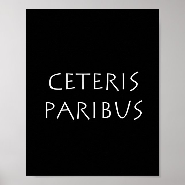 Ceteris paribus poster (Framsidan)