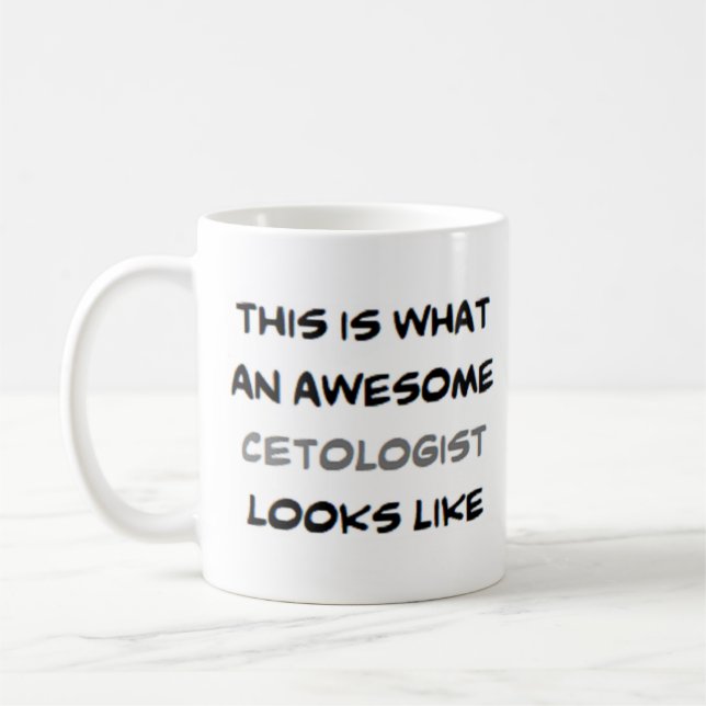 cetolog, fantastisk kaffemugg (Vänster)