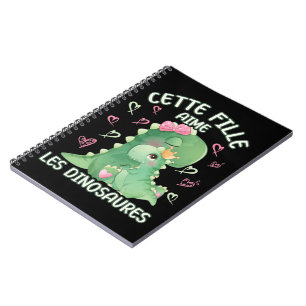Cette Fille Aime Les Dinosaures Anteckningsbok
