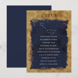 CETUS (konstellation Celestial Seittal Chart Card)