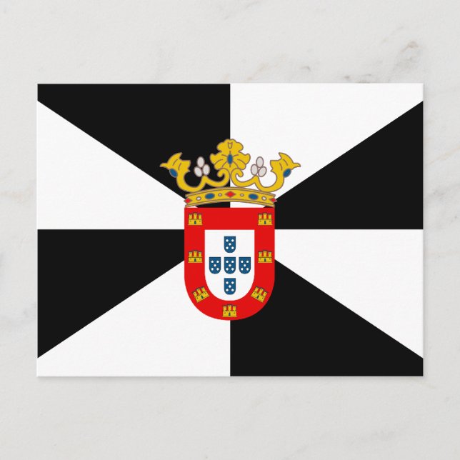 Ceuta High Quality Flagga Vykort (Framsida)
