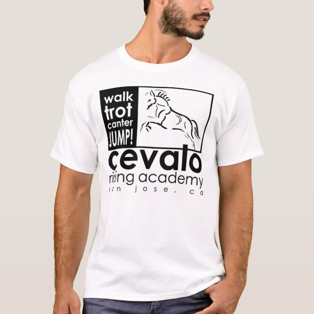 Cevalo skjorta: Gå, trava, Canter, HOPPA! Tee Shirt (Framsida)