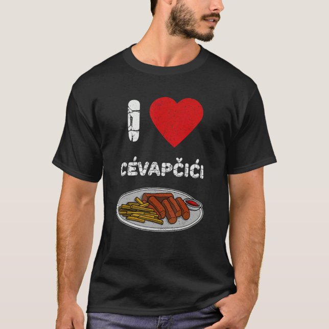 Cevapcici Kebab Balkan cuisine 10 T Shirt (Framsida)