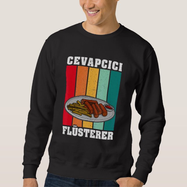 Cevapcici Kebab Balkan cuisine 14 Lång Ärmad Tröja (Framsida)