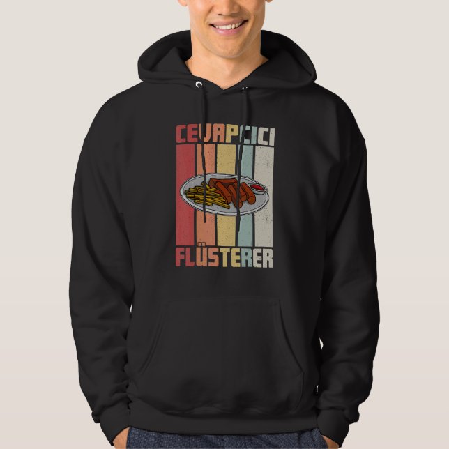 Cevapcici Kebab Balkan cuisine 15 Hoodie (Framsida)