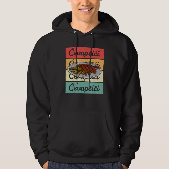Cevapcici Kebab Balkan cuisine 17 Hoodie (Framsida)