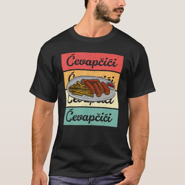 Cevapcici Kebab Balkan cuisine 17 T Shirt (Framsida)
