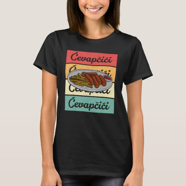 Cevapcici Kebab Balkan cuisine 17 T Shirt (Framsida)