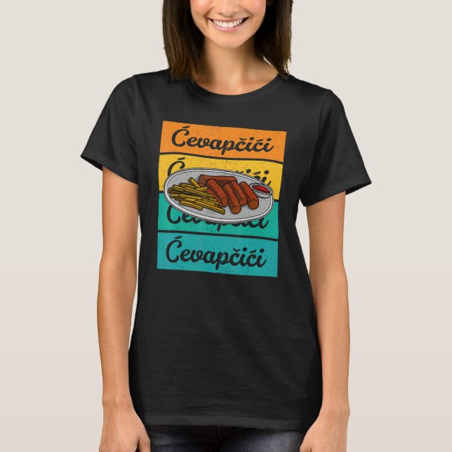 Cevapcici Kebab Balkan cuisine 20 T Shirt (Framsida)