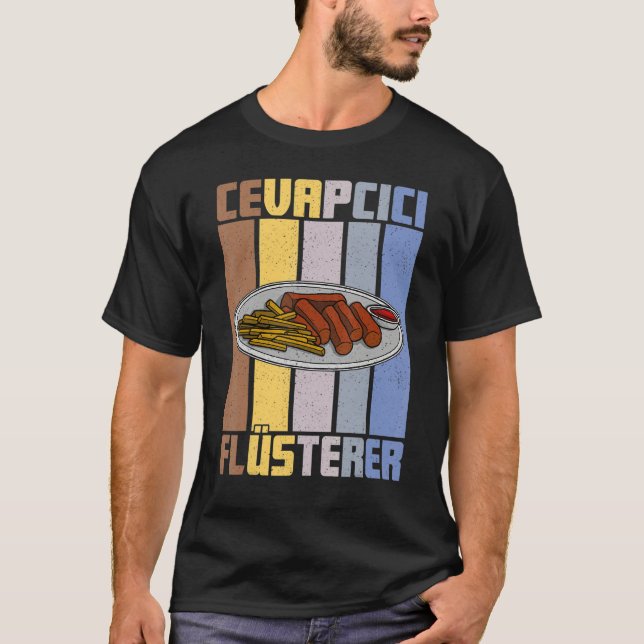 Cevapcici Kebab Balkan cuisine 24 T Shirt (Framsida)