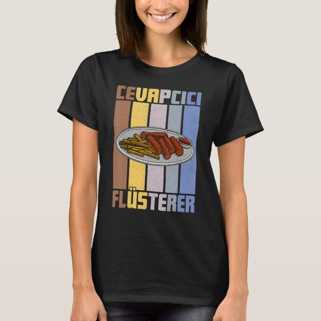 Cevapcici Kebab Balkan cuisine 24 T Shirt (Framsida)