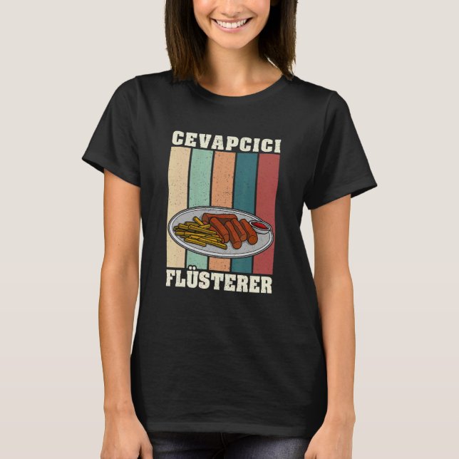 Cevapcici Kebab Balkan cuisine 28 T Shirt (Framsida)