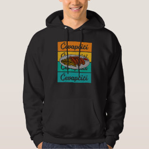 Cevapcici Kebab Balkansk kök 20 Hoodie