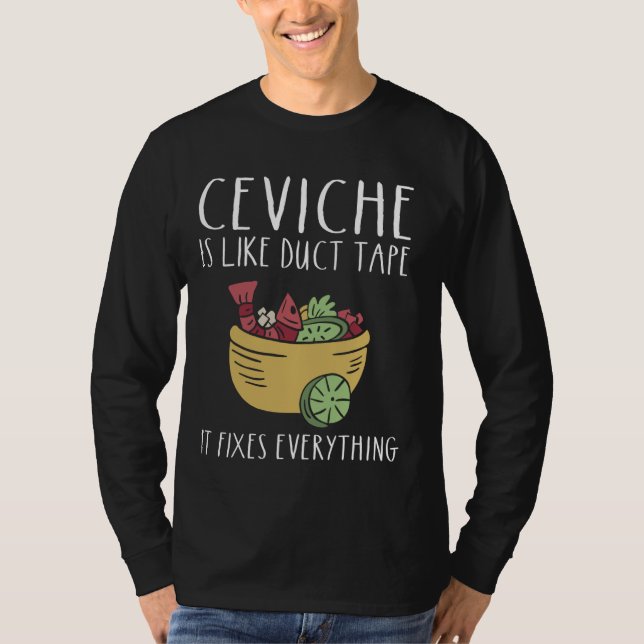 Ceviche Fläkt Peruvian Ceviche Älskare Peruano Sea T Shirt (Framsida)