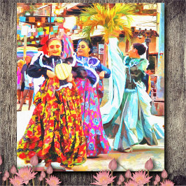 Ceviche mexikanska festival Dancers 2549 Art. Canvastryck