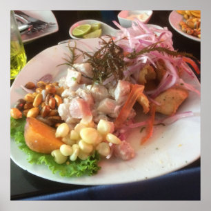 Ceviche på Pedritos Poster