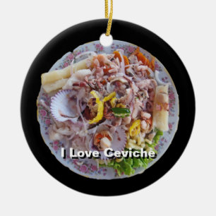 Ceviche - pride av Peru Julgransprydnad Keramik
