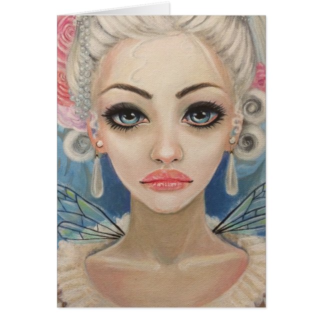 Cevy Fairy Original Art Hälsningskort (Framsidan)