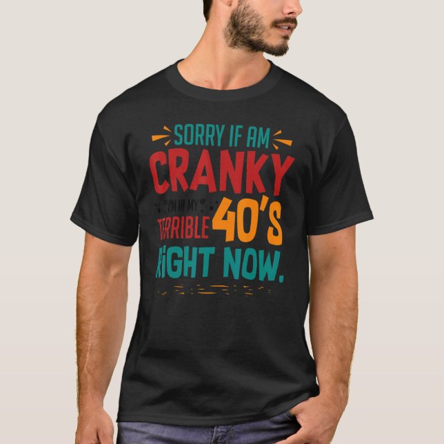 Cevy Forties Sarcastic 40:e födelsedagen i Pappa T Shirt (Framsida)