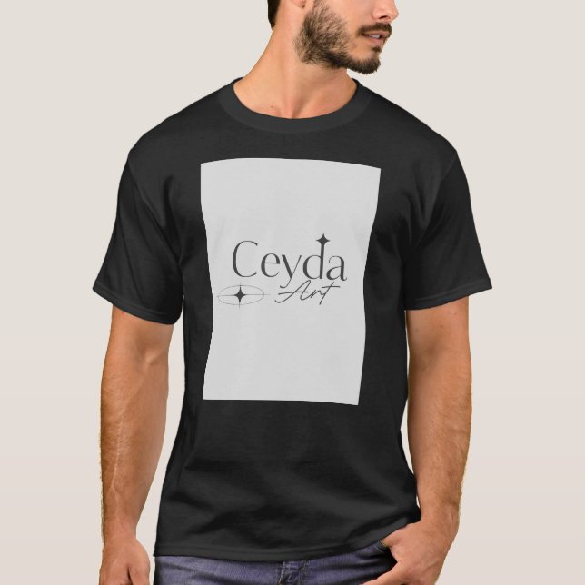Ceyda Art Elegant Emblem T Shirt (Framsida)
